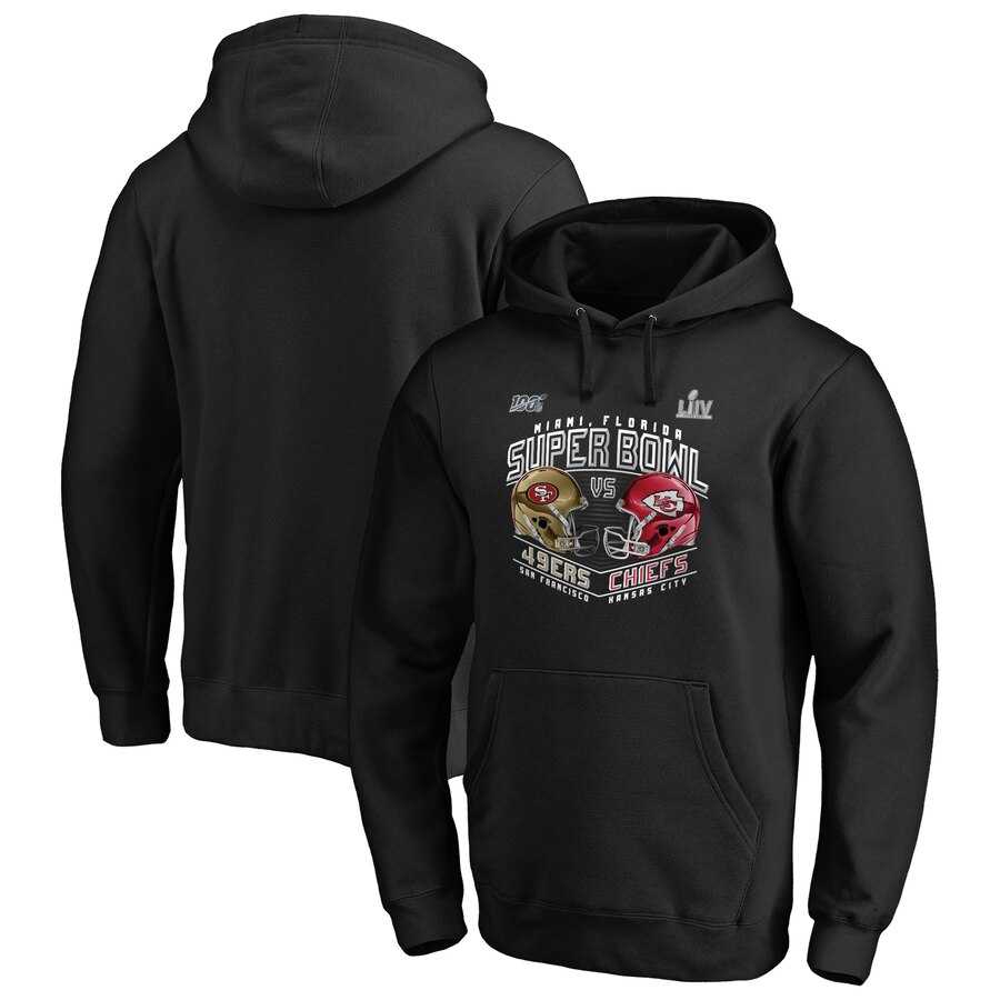 San Francisco 49ers vs Kansas City Chiefs NFL Pro Line by Fanatics Branded Super Bowl LIV Dueling Forward Progress Pullover Hoodie Black,We sell and wholesale San Francisco 49ers vs Kansas City Chiefs NFL Pro Line by Fanatics Branded Super Bowl LIV Dueling Forward Progress Pullover Hoodie Black on line form chian!